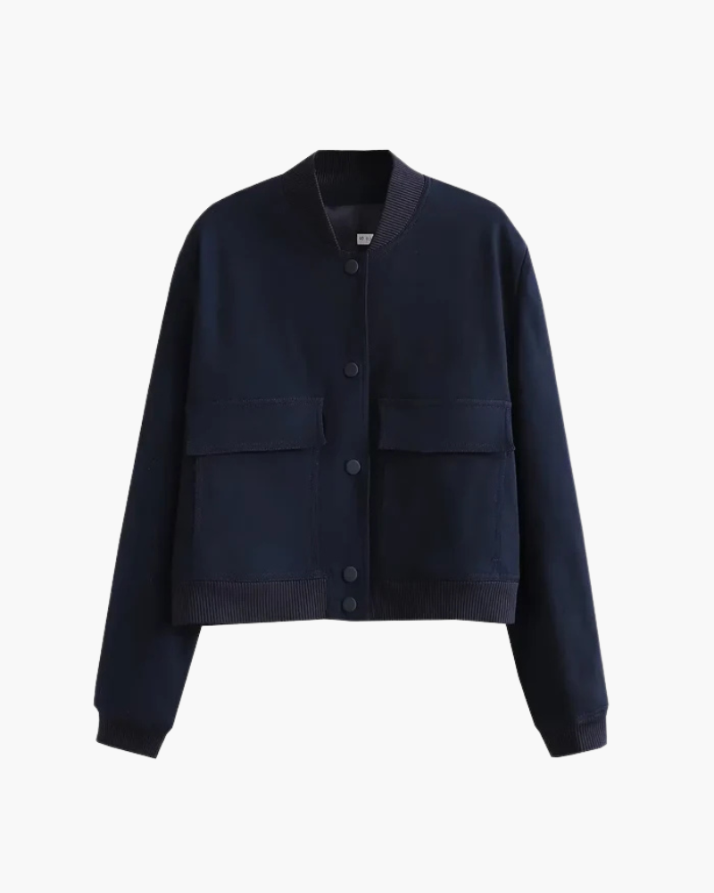 Orchard | Classic Button-Up Bomber Jacket