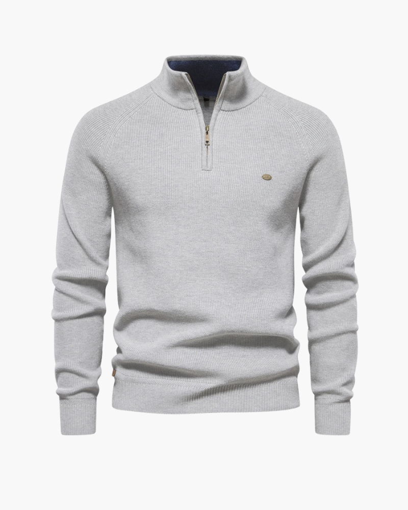 Orchard | Quarter-Zip Ribbed Sweater