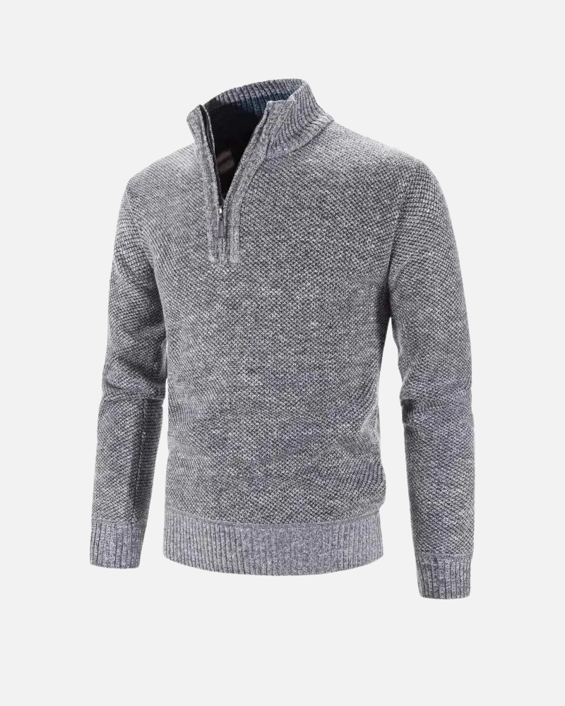 Orchard | Textured Quarter-Zip Sweater