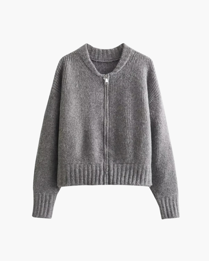 Orchard | Cozy Zip-Up Ribbed Cardigan