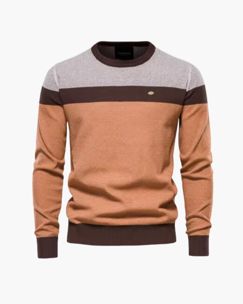 Orchard | Men's Colorblock Wool Sweater