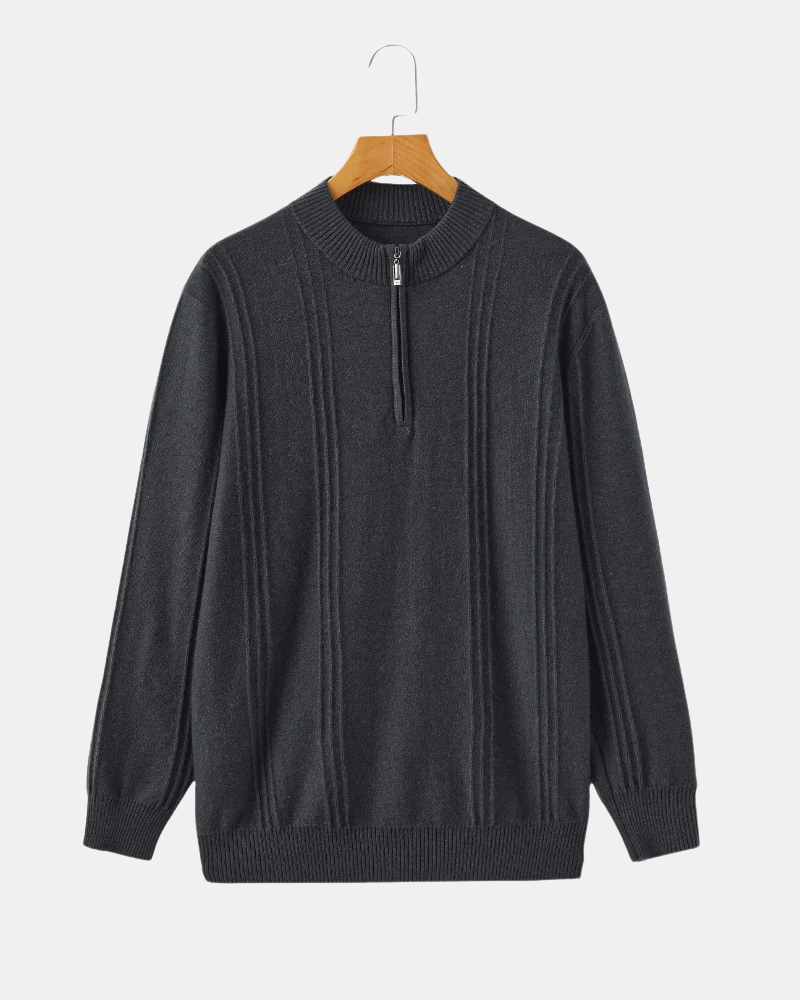 Orchard | Cashmere Half-Zip Sweater