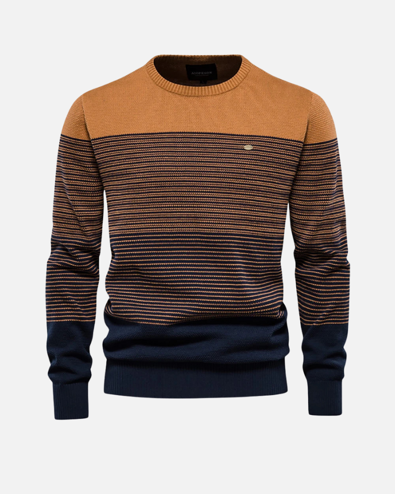 Orchard | Modern Striped Knit Sweater