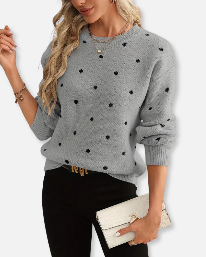 Orchard | Polka Dot Knit Sweater