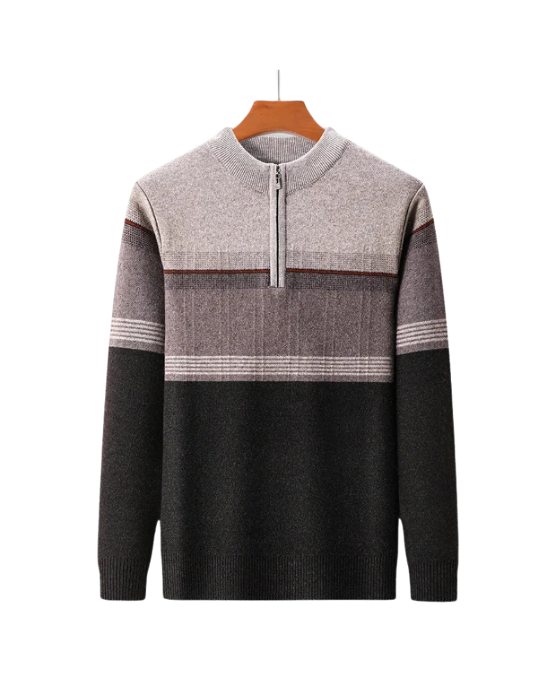 Orchard | Half-Zip Colorblock Wool Sweater