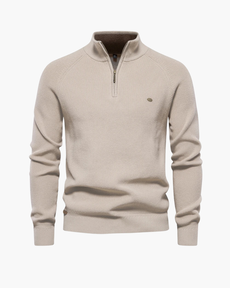 Orchard | Quarter-Zip Ribbed Sweater