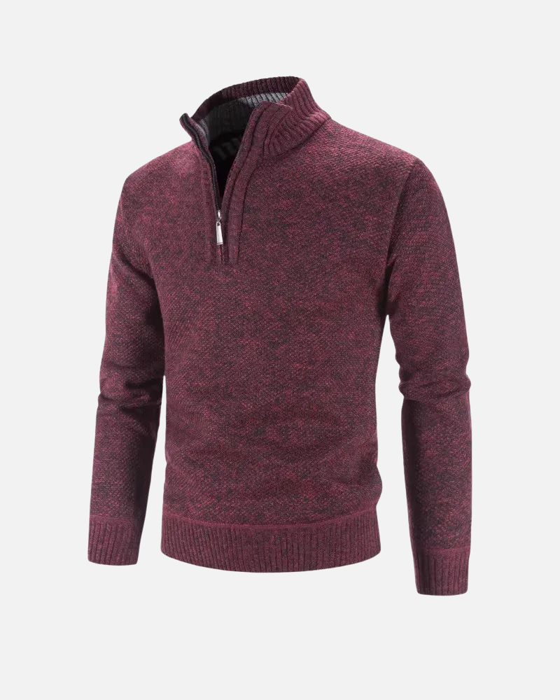 Orchard | Textured Quarter-Zip Sweater