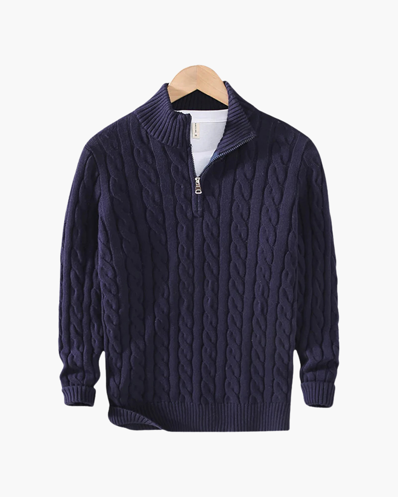 Orchard | Half-Zip Cotton Sweater