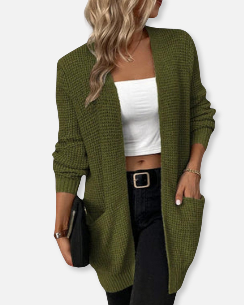 Orchard | Cozy Knit Open-Front Cardigan with Pockets