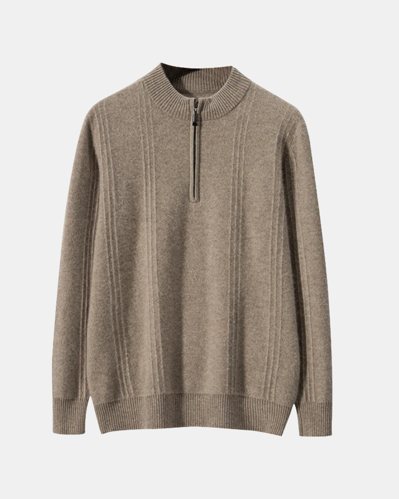 Orchard | Cashmere Half-Zip Sweater