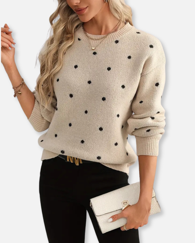 Orchard | Polka Dot Knit Sweater