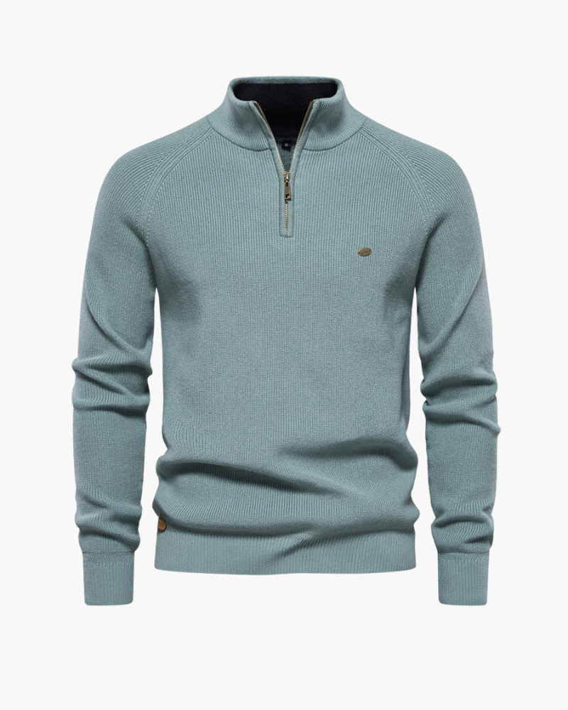 Orchard | Quarter-Zip Ribbed Sweater