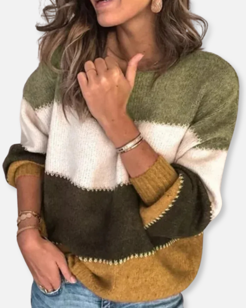 Orchard | Color Block Sweater