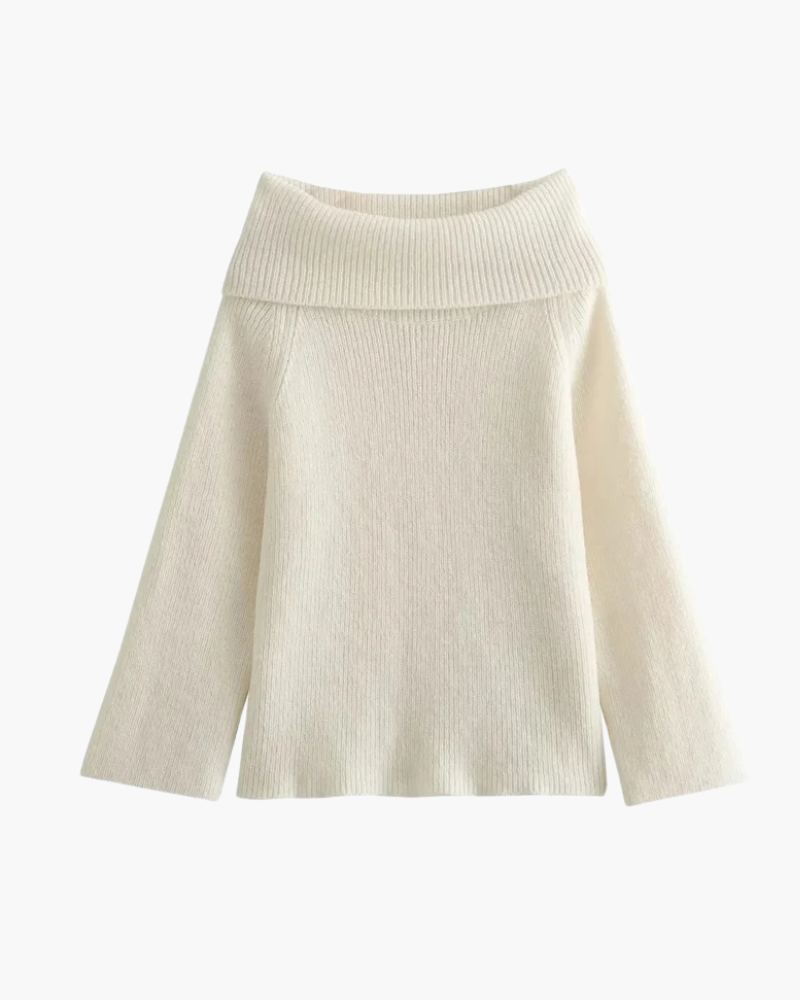 Orchard | Off-Shoulder Ribbed Sweater