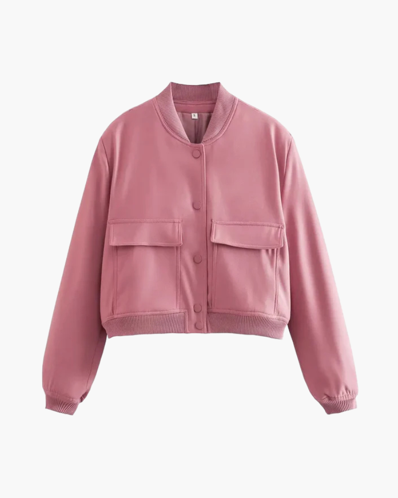 Orchard | Classic Button-Up Bomber Jacket