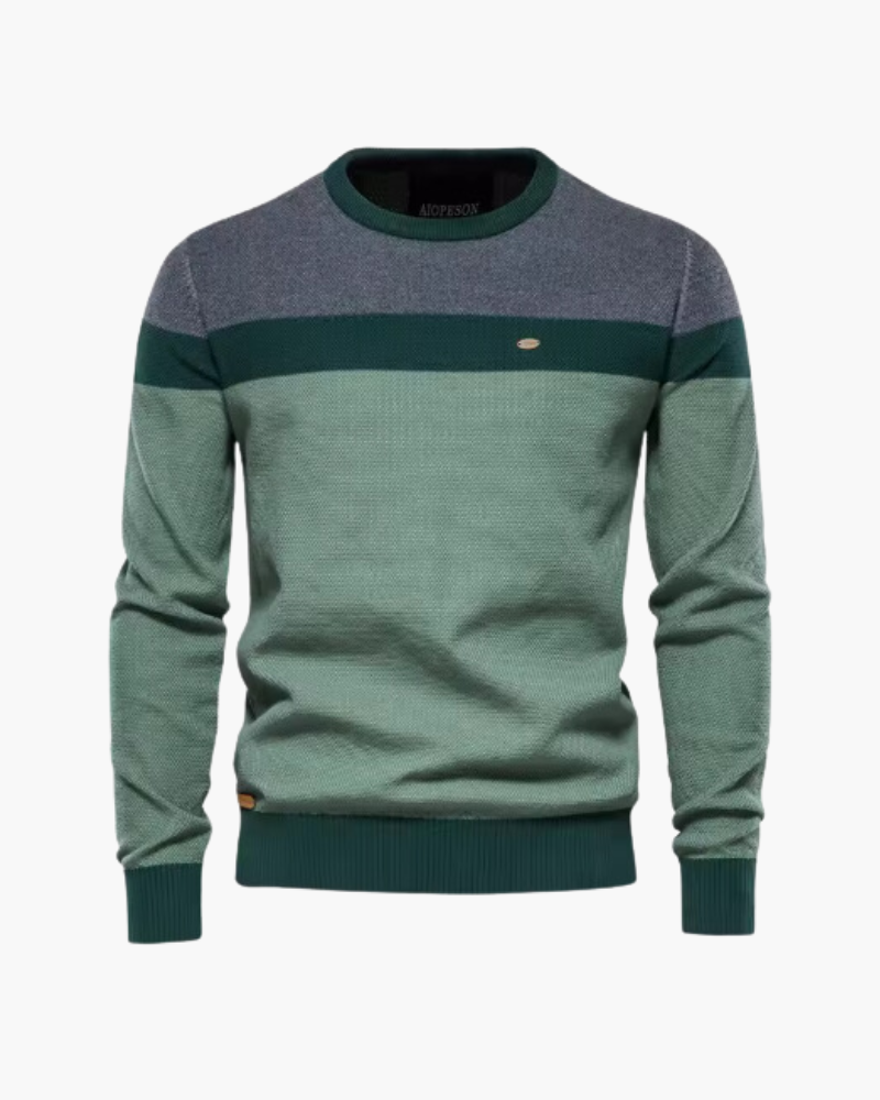 Orchard | Men's Colorblock Wool Sweater