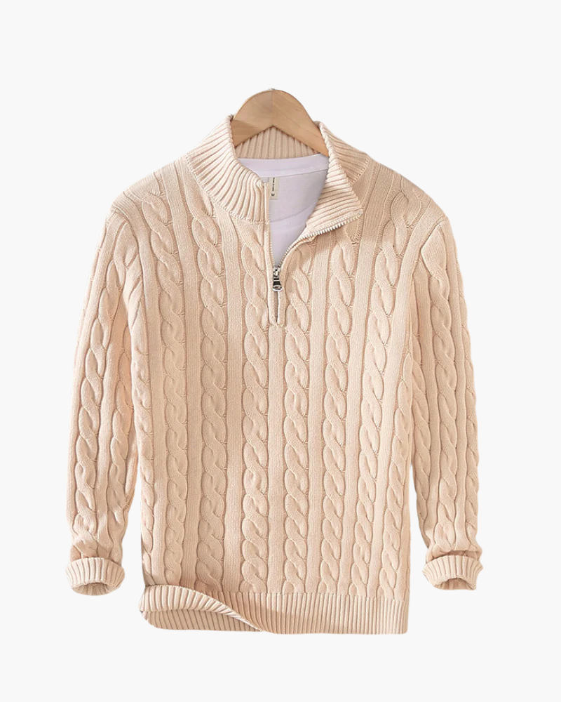 Orchard | Half-Zip Cotton Sweater