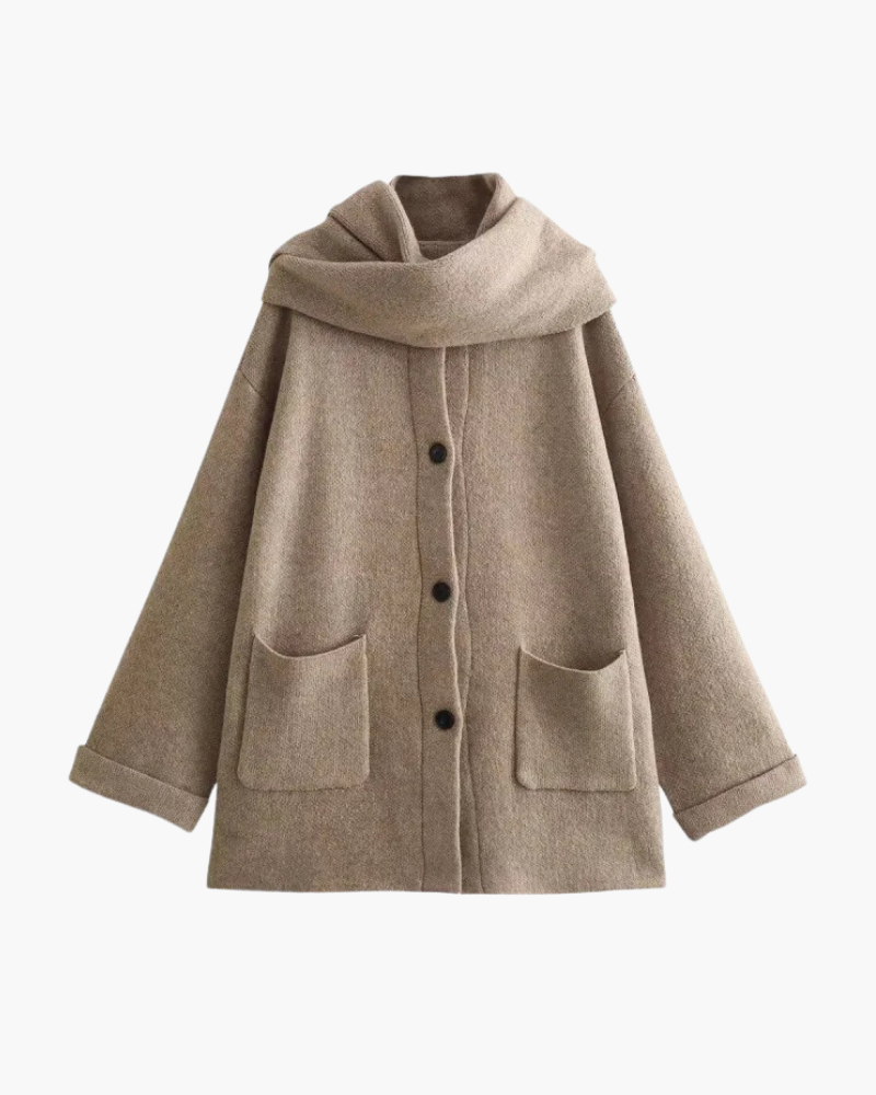 Orchard | Oversized Coat with Scarf