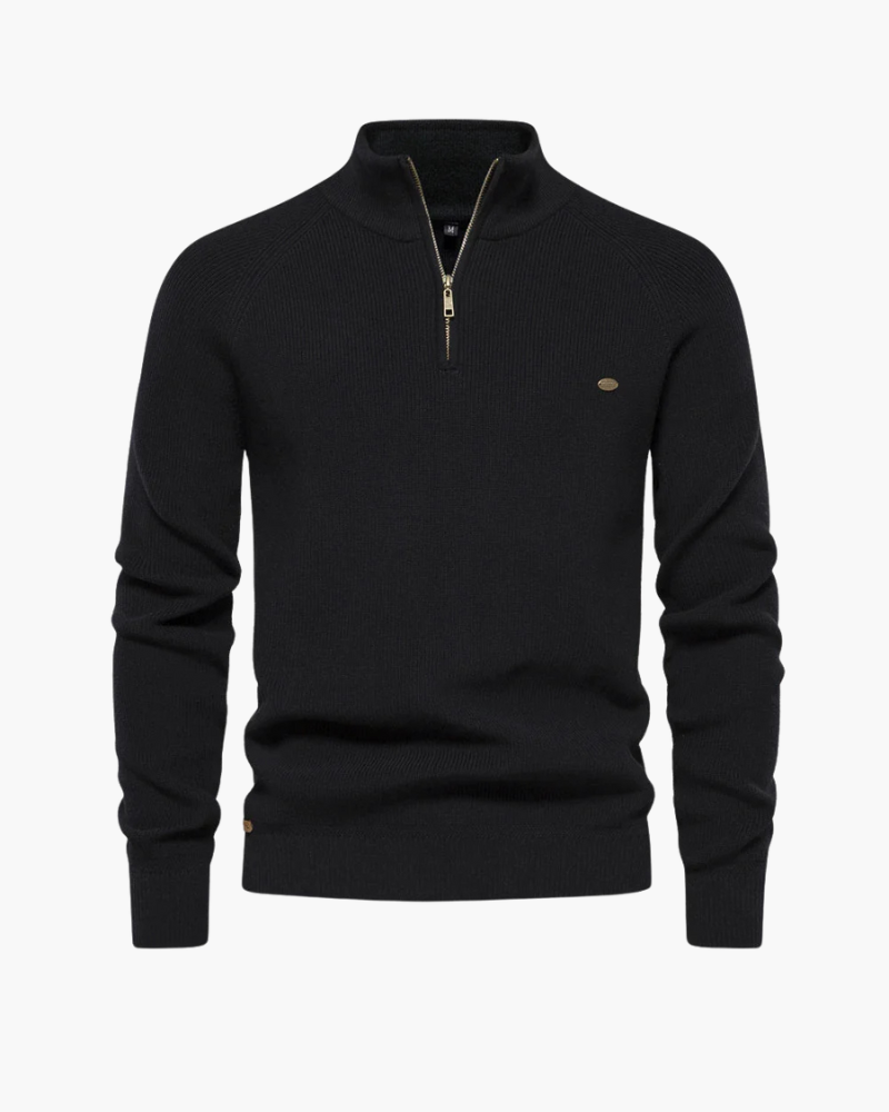 Orchard | Quarter-Zip Ribbed Sweater