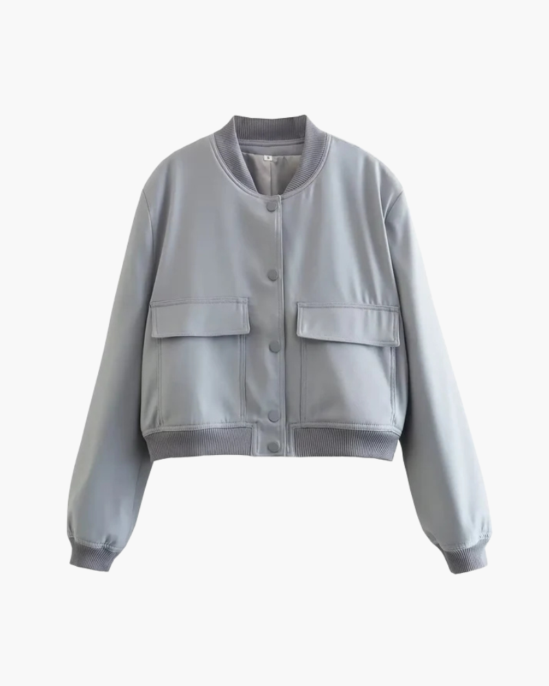 Orchard | Classic Button-Up Bomber Jacket