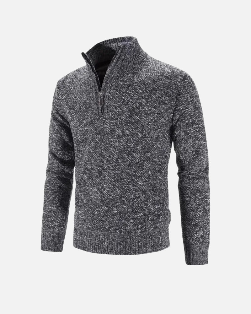 Orchard | Textured Quarter-Zip Sweater