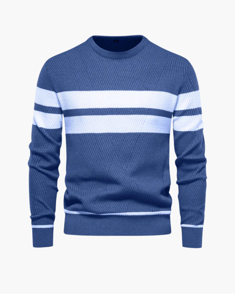 Orchard | Striped Ribbed Crewneck Sweater