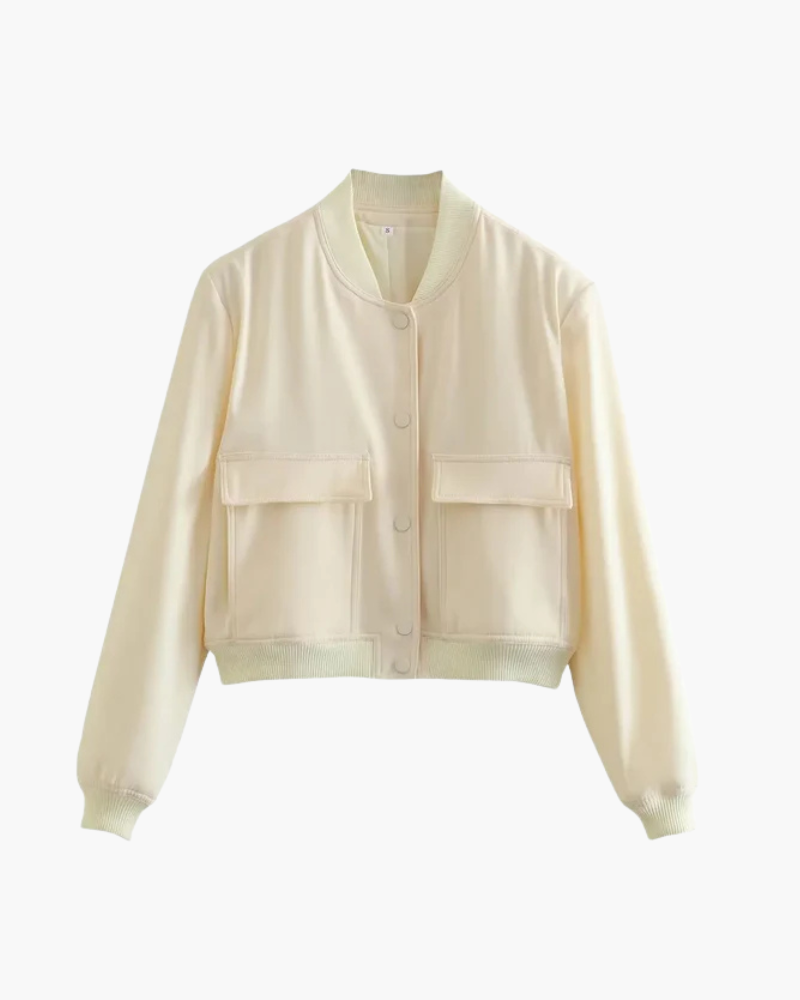 Orchard | Classic Button-Up Bomber Jacket