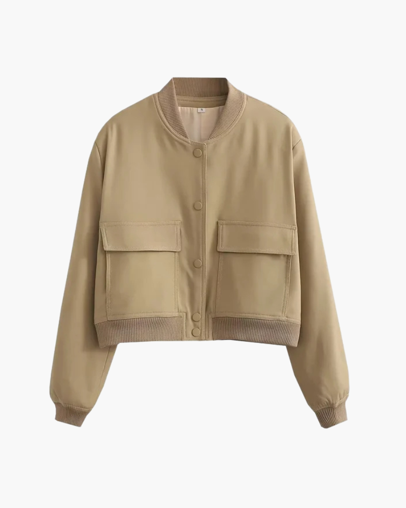 Orchard | Classic Button-Up Bomber Jacket